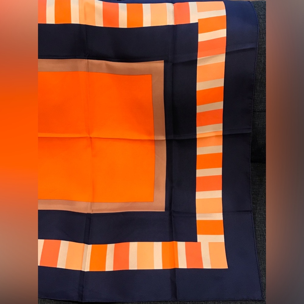 Yves Saint Laurent Silk Scarf in Box 😍🧡🔥 - Picture 15 of 17